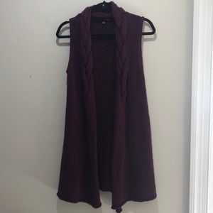 Adrienne Vittadini braided sweater vest